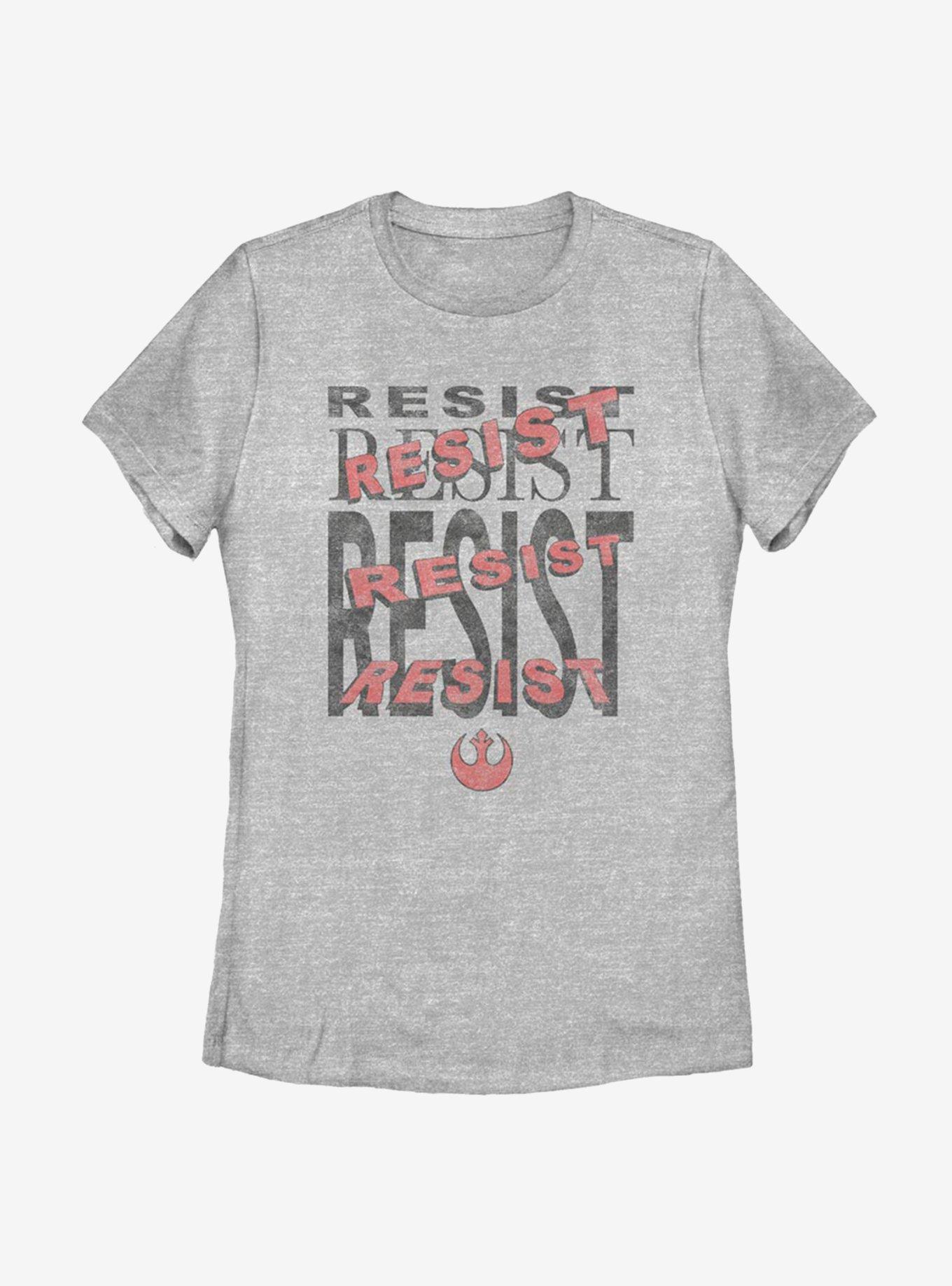 Star Wars Episode VIII: The Last Jedi Resist Repeat Womens T-Shirt, , hi-res