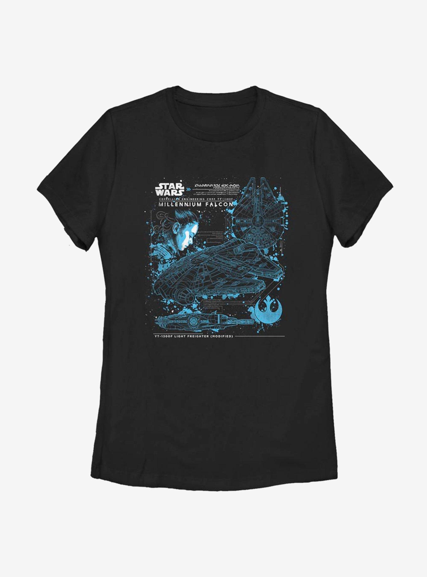 Star Wars Episode VIII: The Last Jedi The Falcon Womens T-Shirt, BLACK, hi-res