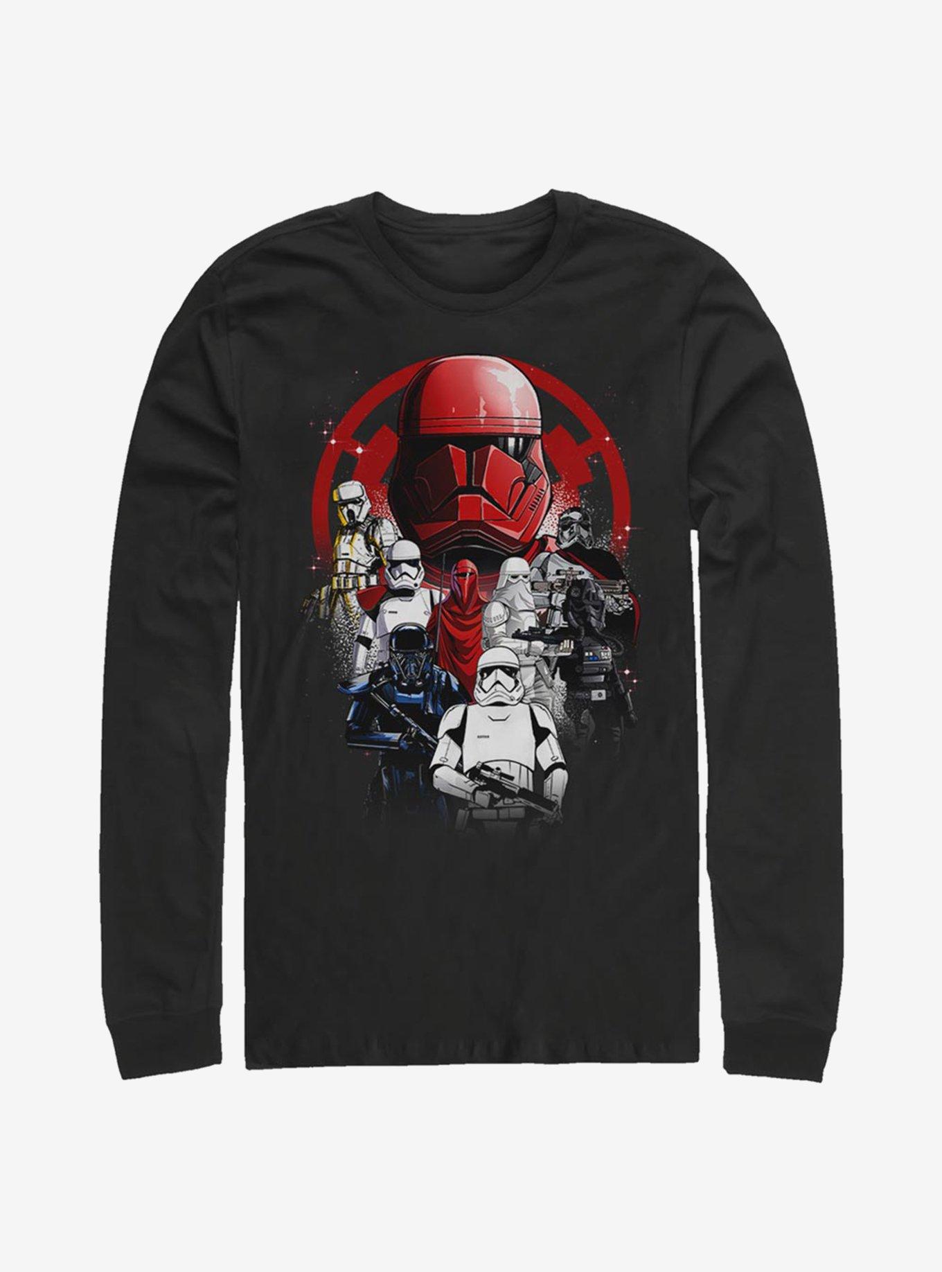 Star Wars Troops Poster Long-Sleeve T-Shirt, BLACK, hi-res