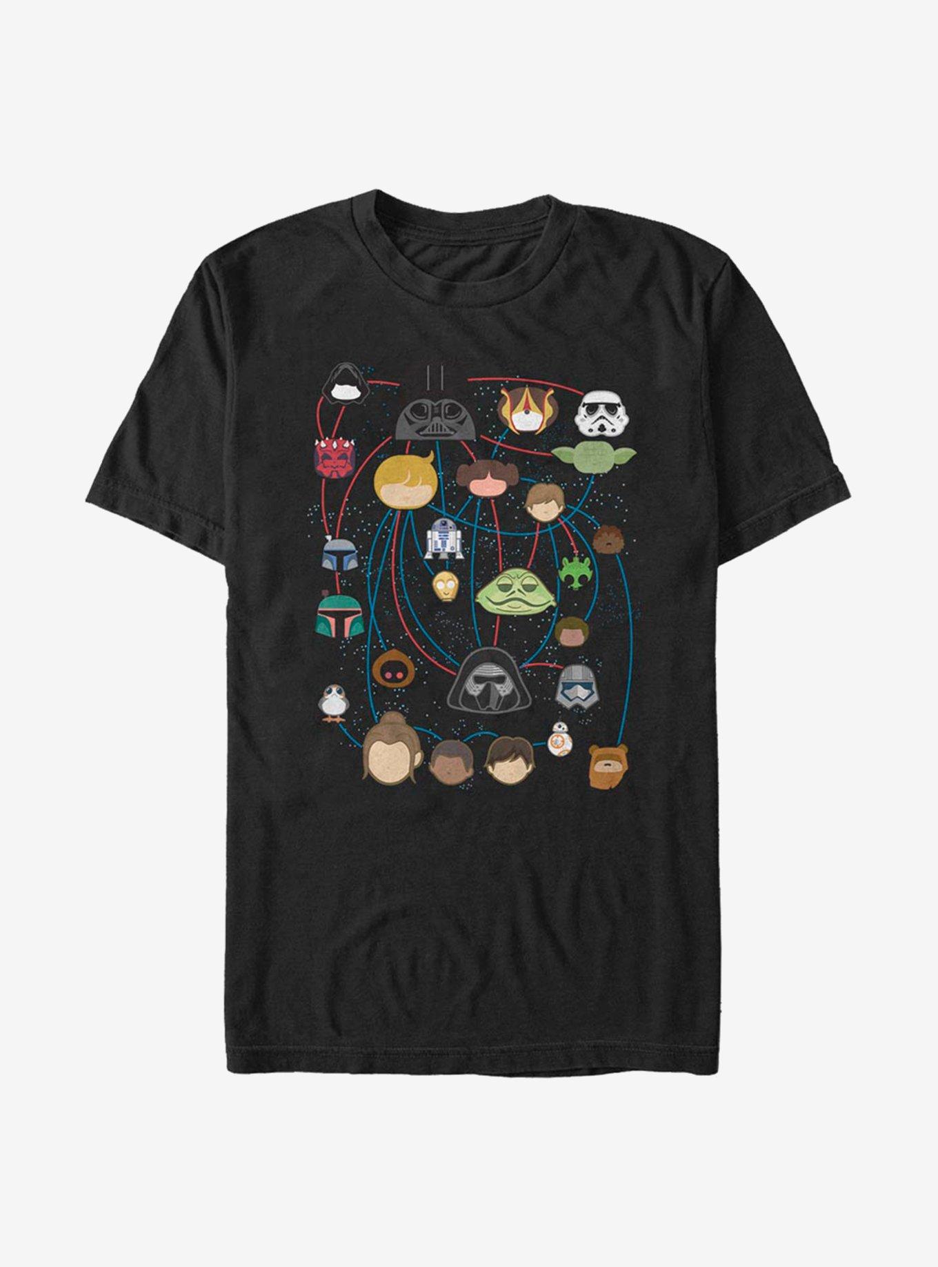 Star Wars Family Tree T-Shirt, BLACK, hi-res