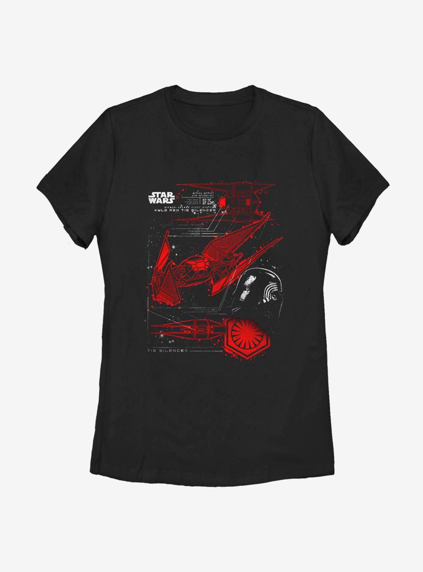 Star Wars Episode VIII: The Last Jedi Tie Silencer Womens T-Shirt, BLACK, hi-res