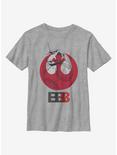 Star Wars Episode VIII: The Last Jedi BB-8 Straight Youth T-Shirt, ATH HTR, hi-res