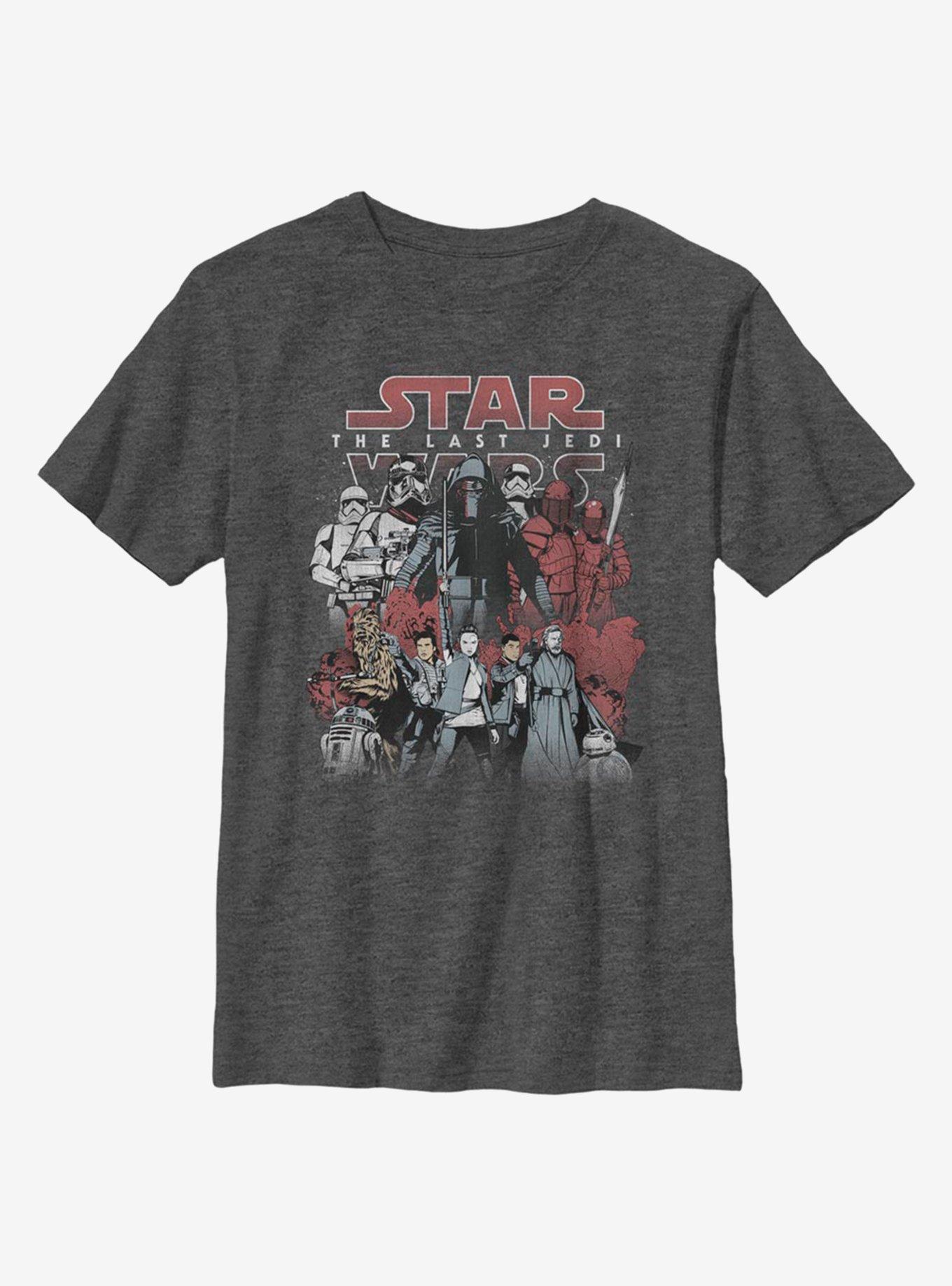 Star Wars Episode VIII: The Last Jedi Good And Evil Youth T-Shirt, CHAR HTR, hi-res