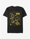 Star Wars Rebel Droids Schematics T-Shirt, BLACK, hi-res