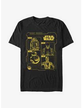 Star Wars Rebel Droids Schematics T-Shirt, , hi-res