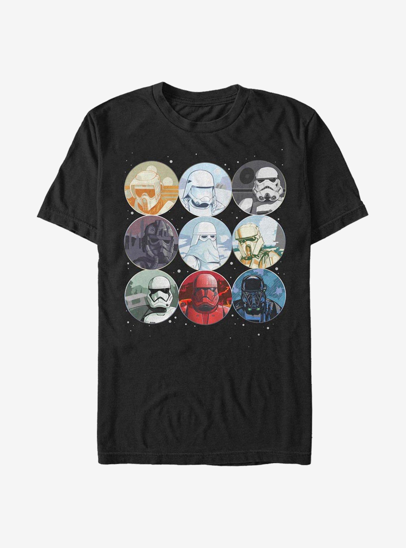 Star Wars Trooper Planets T-Shirt, BLACK, hi-res