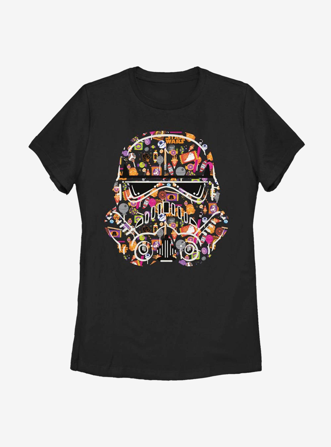 Star Wars Candy Trooper Face Womens T-Shirt, BLACK, hi-res