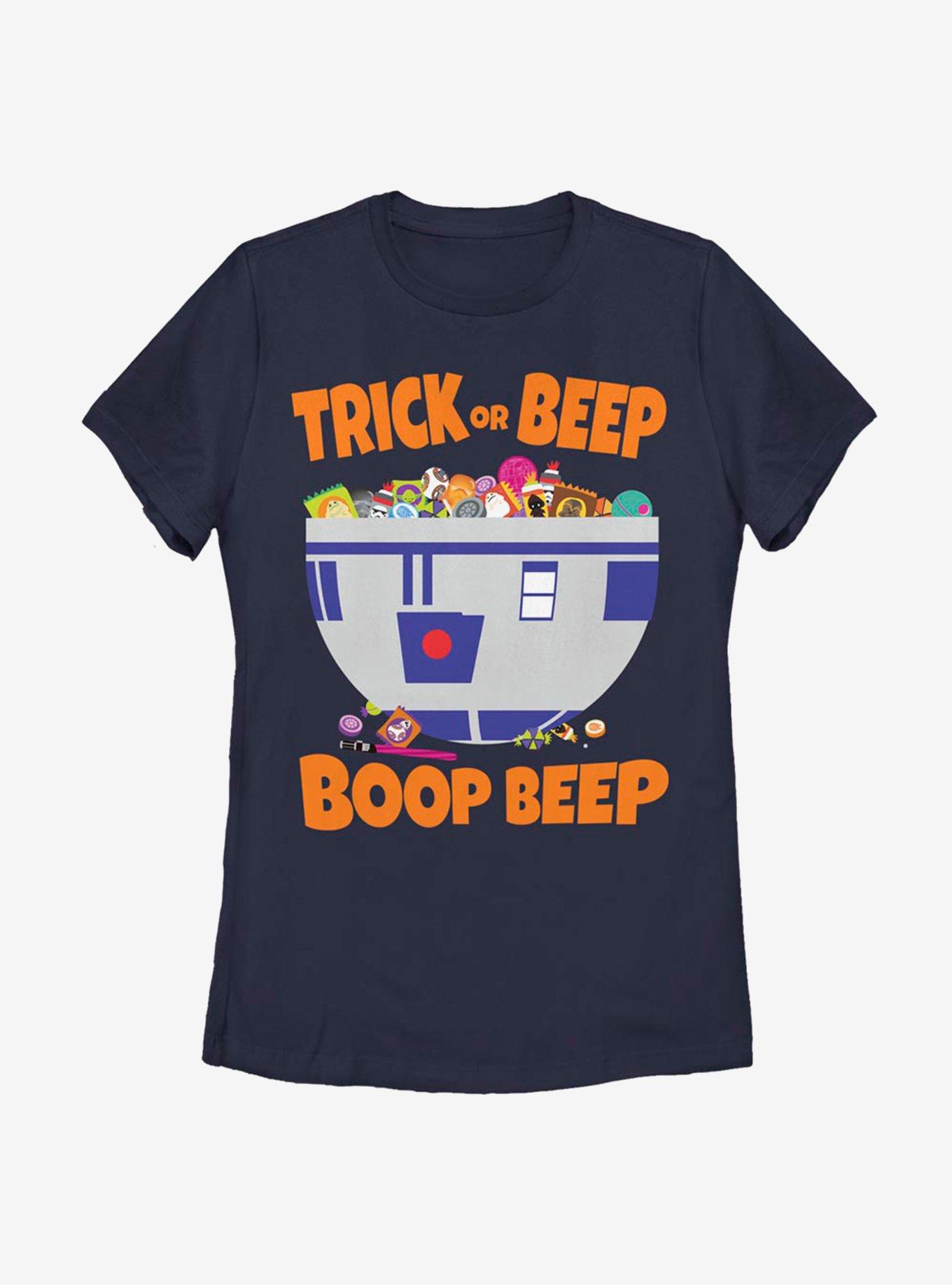 Star Wars Trick Or Beep Womens T-Shirt, NAVY, hi-res