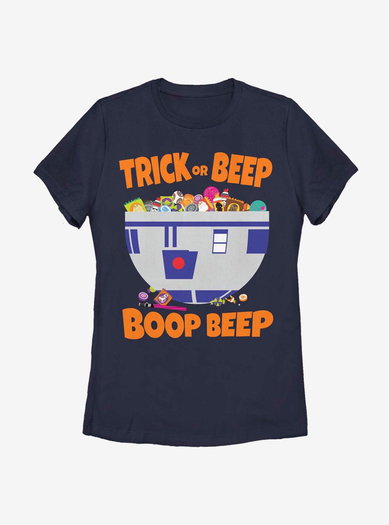 Star Wars Trick Or Beep Womens T-Shirt, NAVY, hi-res