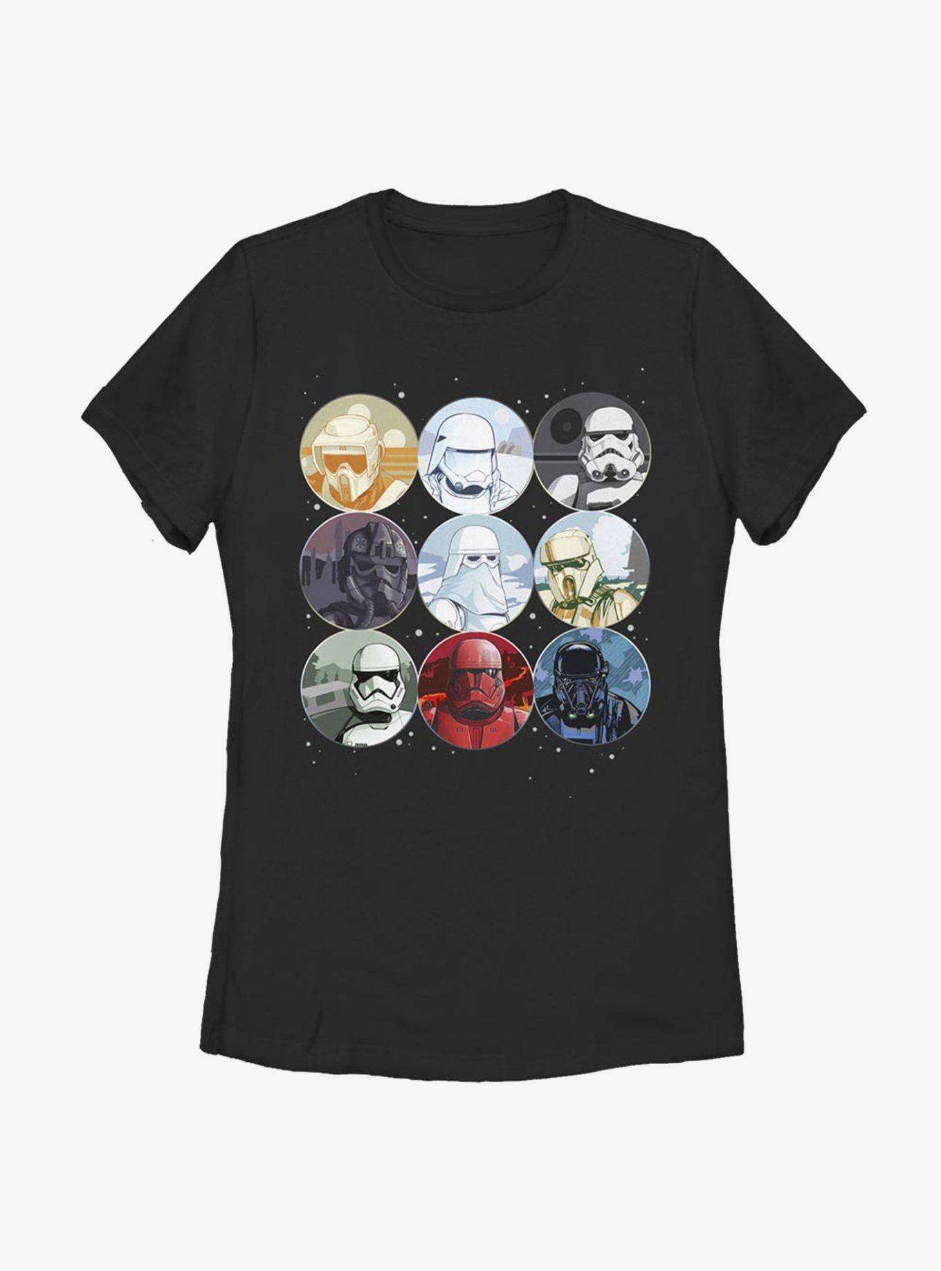 Star Wars Trooper Planets Womens T-Shirt, BLACK, hi-res