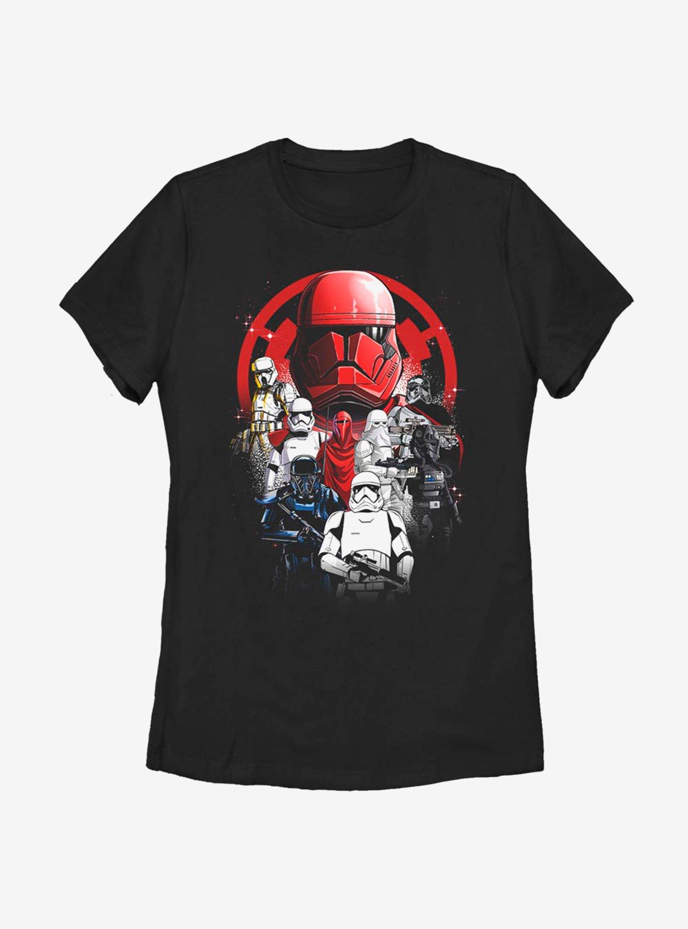 Star Wars Troops Poster Womens T-Shirt, BLACK, hi-res