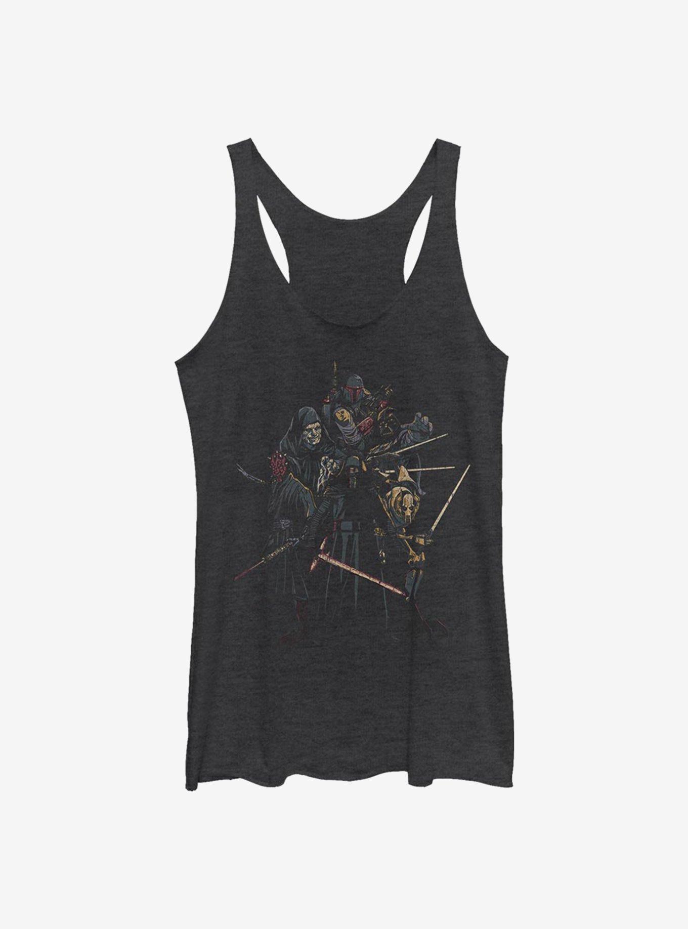 Star Wars Darkside Baddies Womens Tank Top, BLK HTR, hi-res