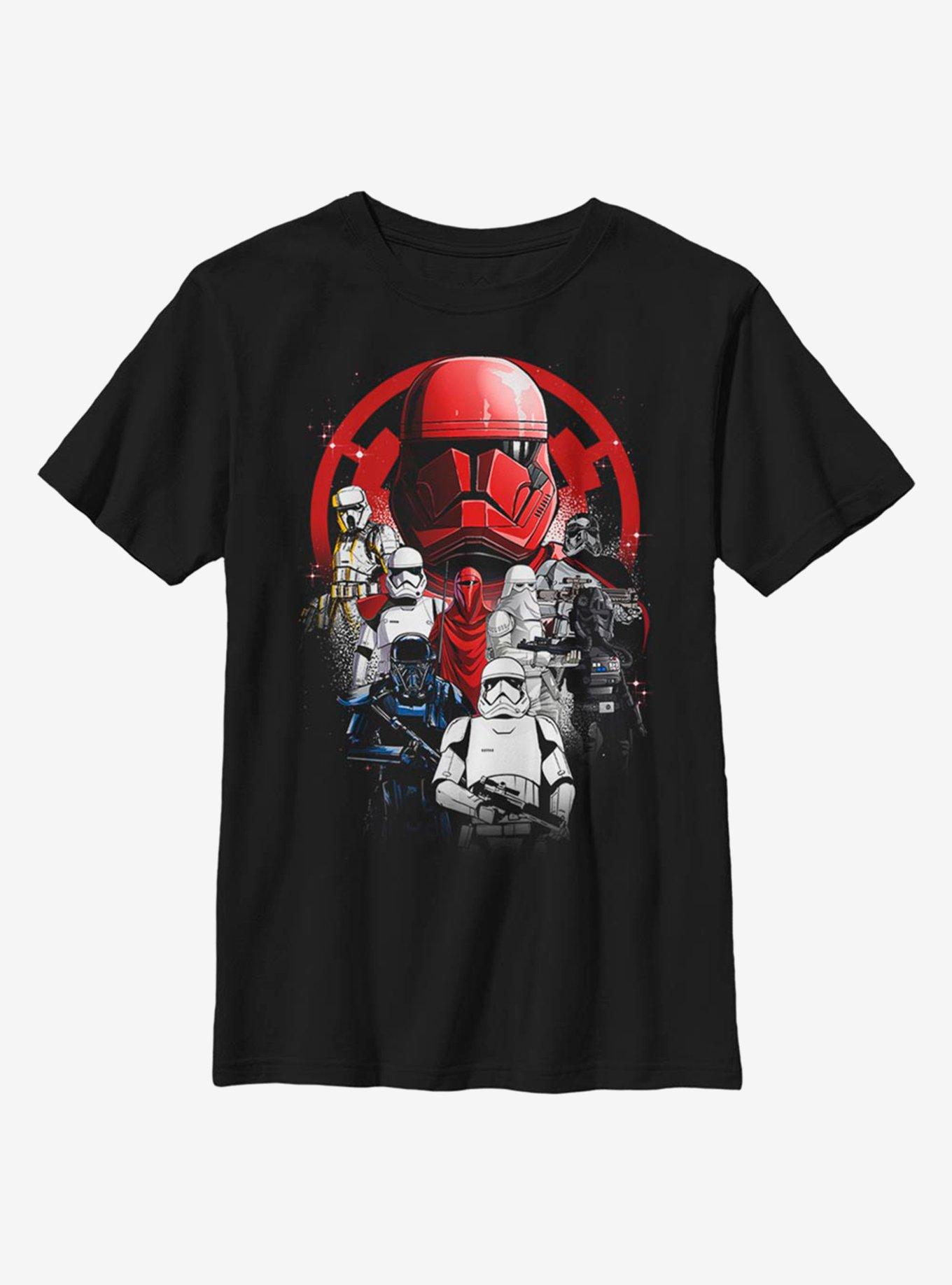 Star Wars Troops Poster Youth T-Shirt, BLACK, hi-res