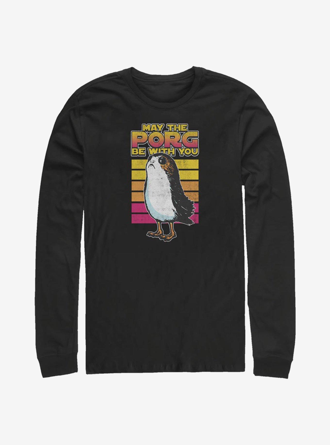 Star Wars Episode VIII: The Last Jedi Retro Porg Big Halftones Long-Sleeve T-Shirt, , hi-res