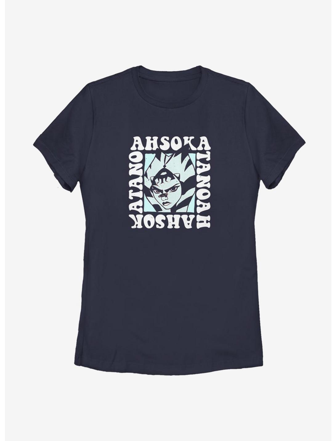 Star Wars: Forces Of Destiny Ahsoka Groovy Womens T-Shirt, NAVY, hi-res