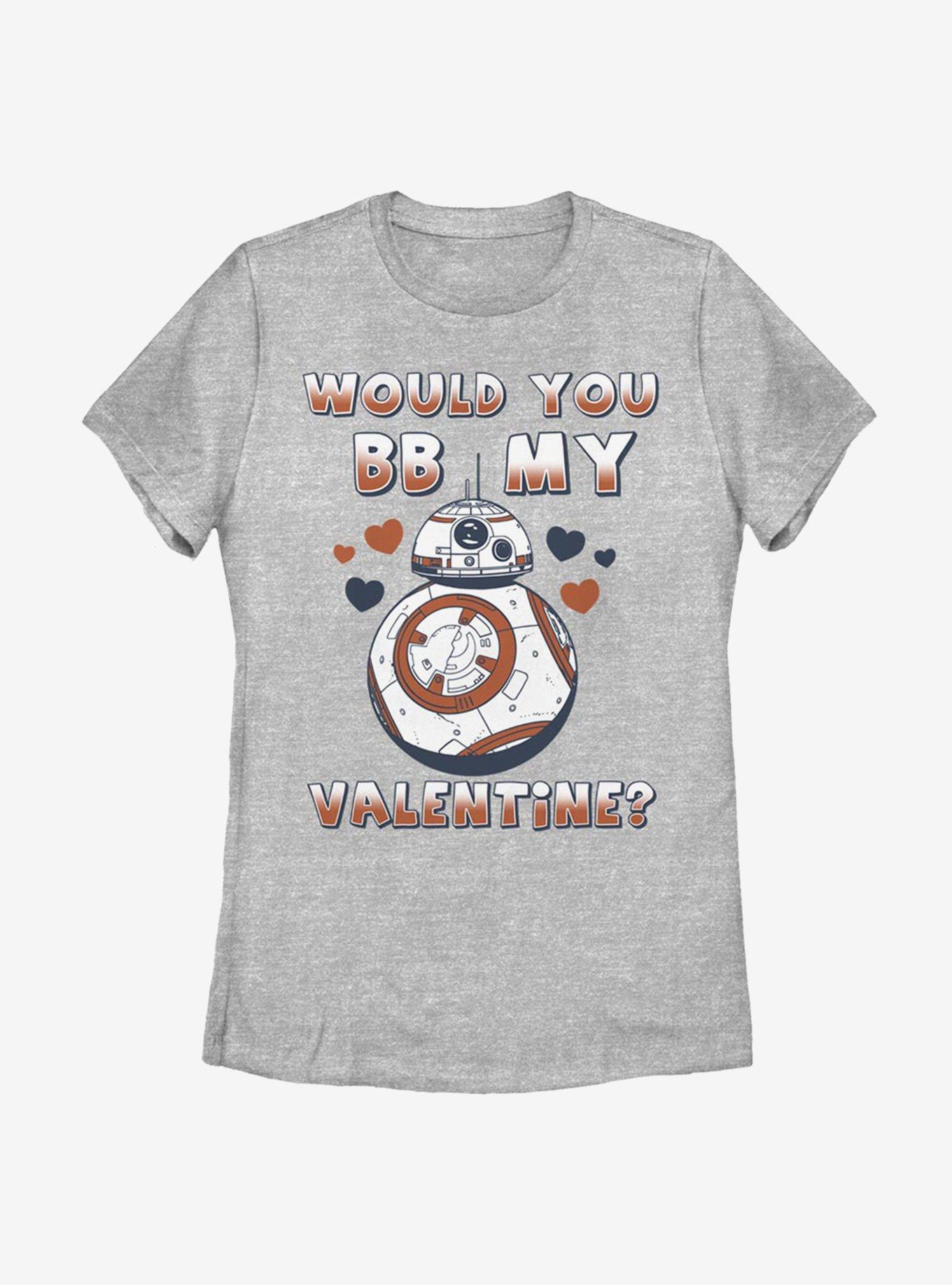 Star Wars BB-8 My Valentine Womens T-Shirt, ATH HTR, hi-res