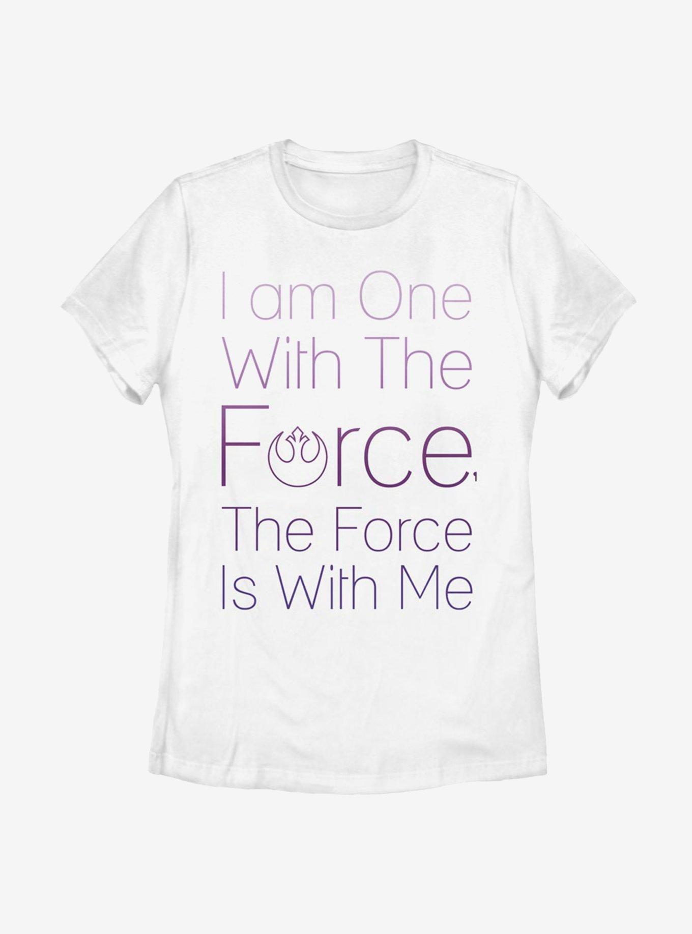 Star Wars Rogue One One With The Force Womens T-Shirt, , hi-res
