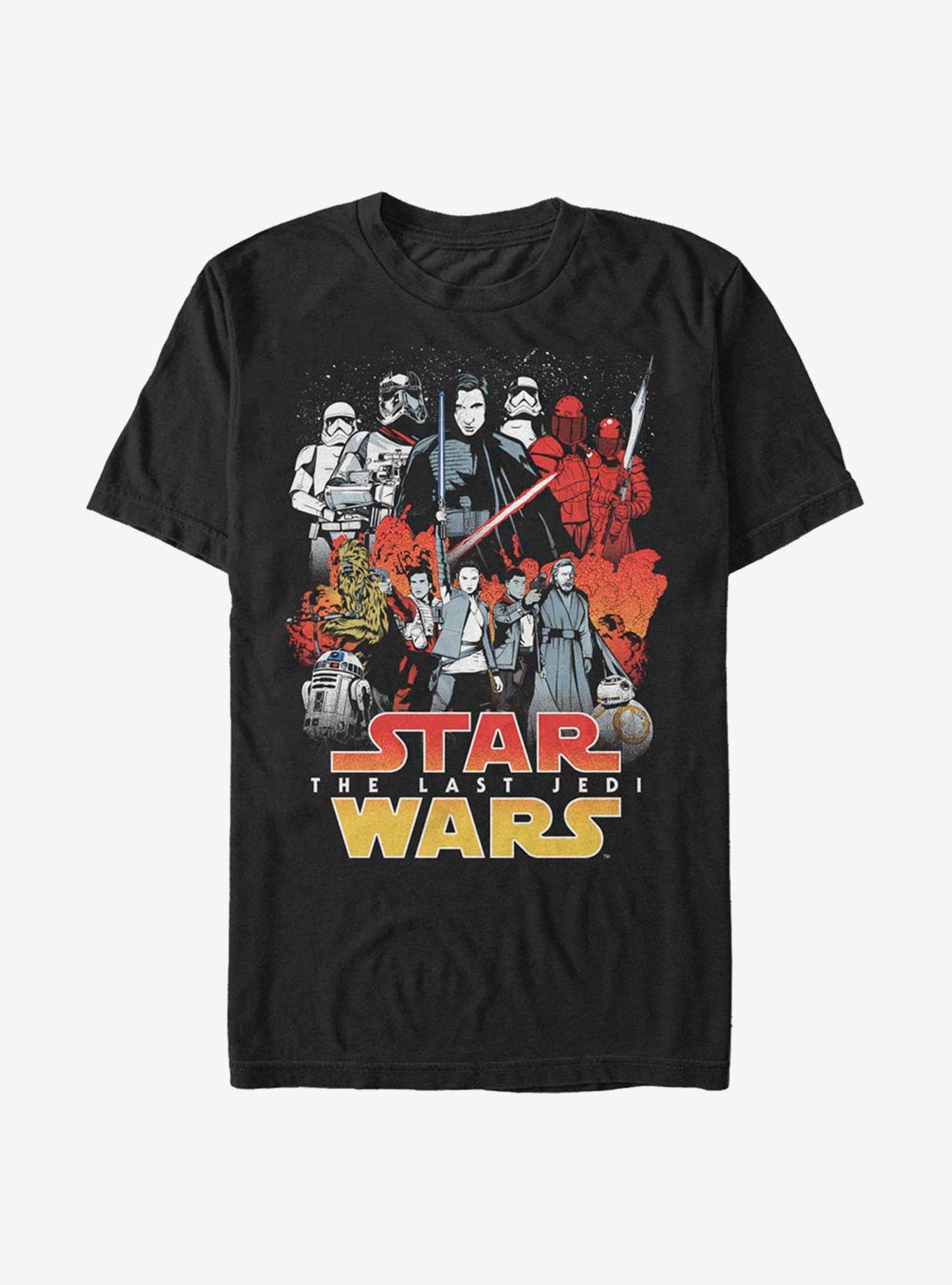 Star Wars Episode VIII: The Last Jedi Rebel Cause T-Shirt, BLACK, hi-res