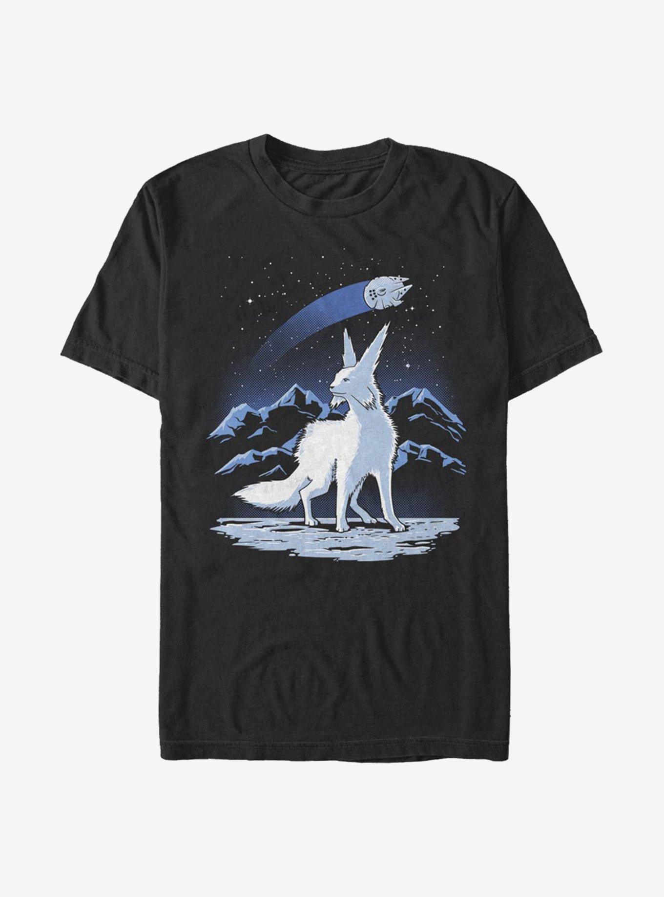 Star Wars Episode VIII: The Last Jedi Vulptex And Falcon T-Shirt, BLACK, hi-res