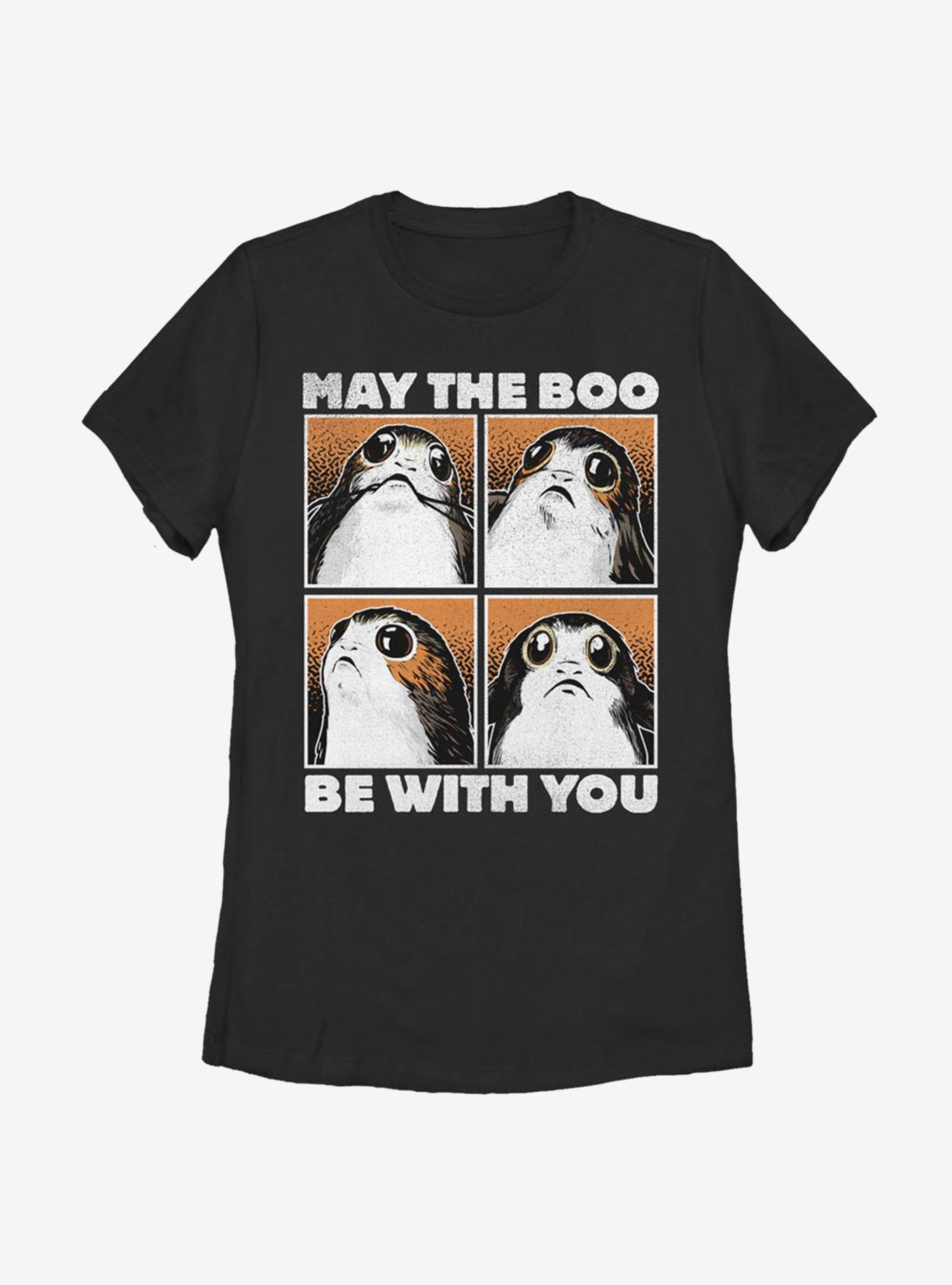 Star Wars Episode VIII: The Last Jedi Boo Porg Womens T-Shirt, BLACK, hi-res