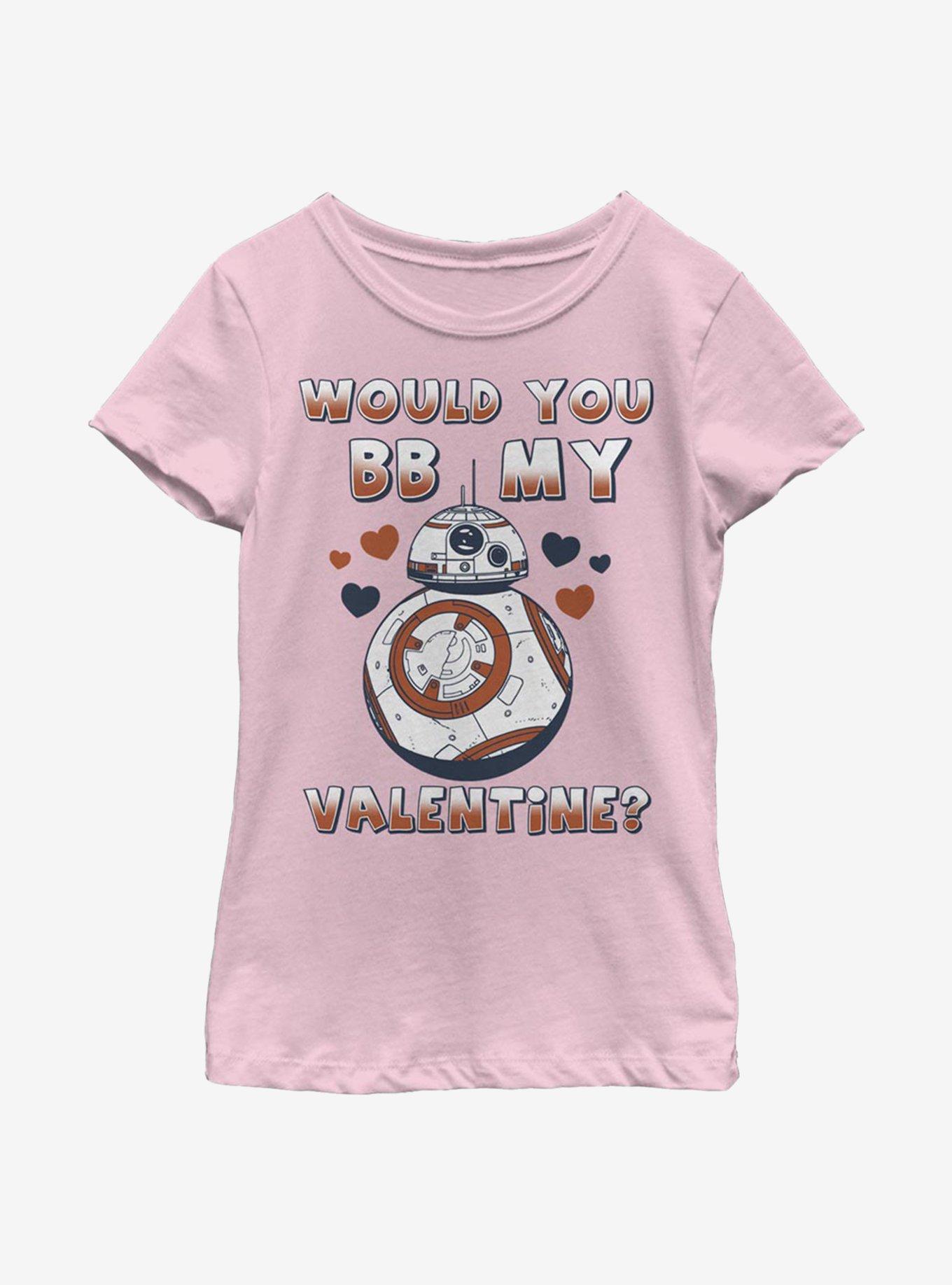 Star Wars BB-8 My Valentine Youth Girls T-Shirt, PINK, hi-res