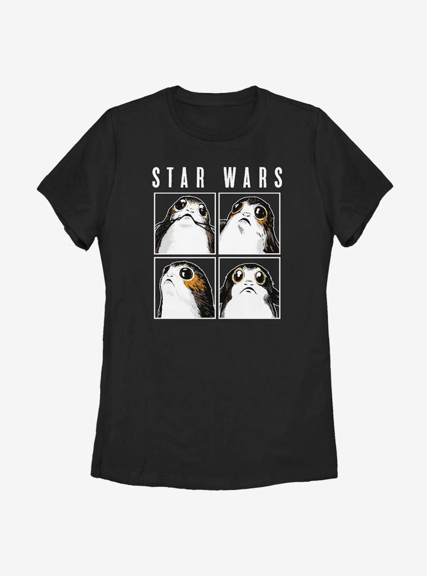 Star Wars Episode VIII: The Last Jedi Porg Boxes Womens T-Shirt, BLACK, hi-res