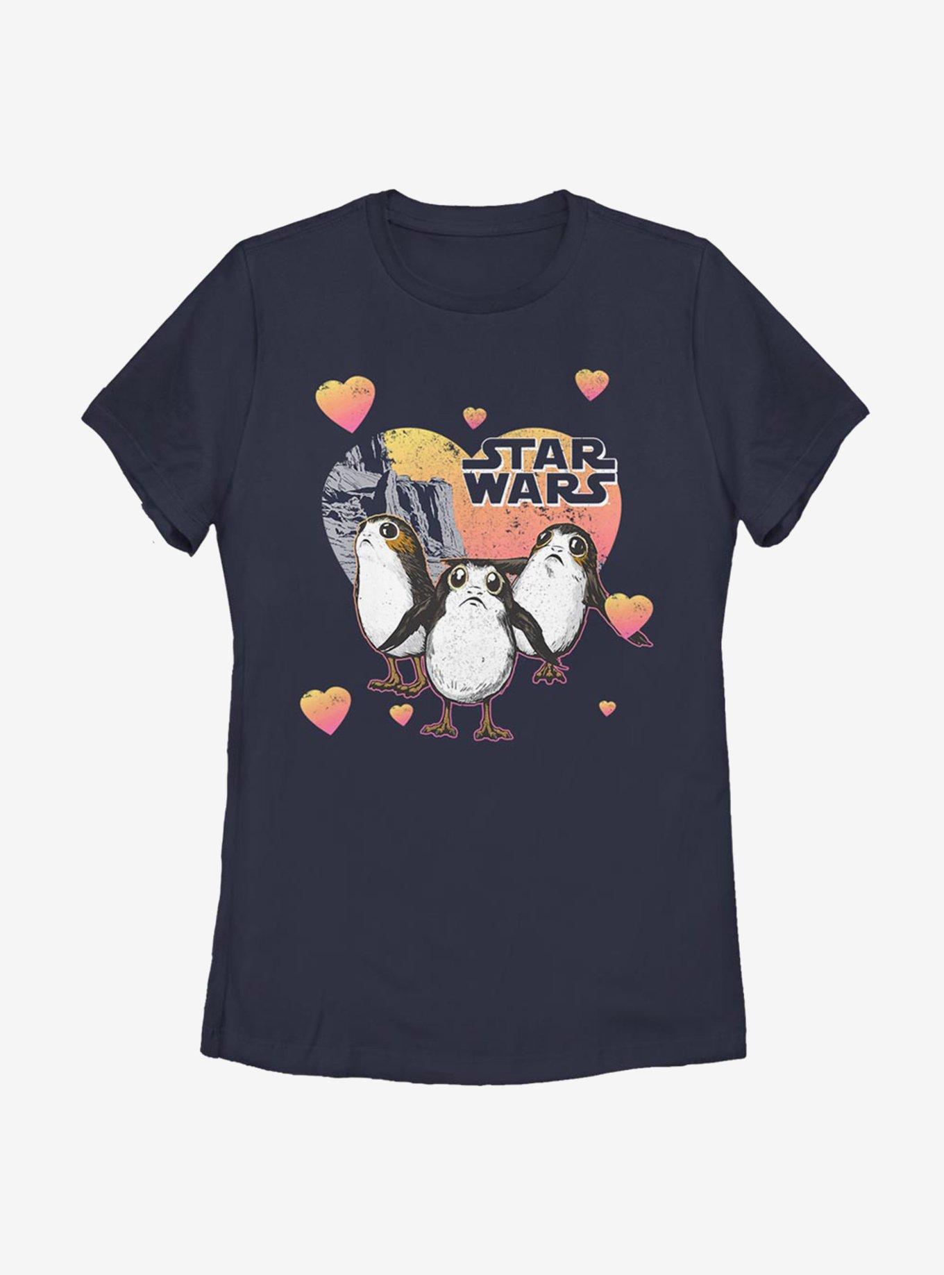 Star Wars Episode VIII: The Last Jedi Porg Hearts Womens T-Shirt, , hi-res