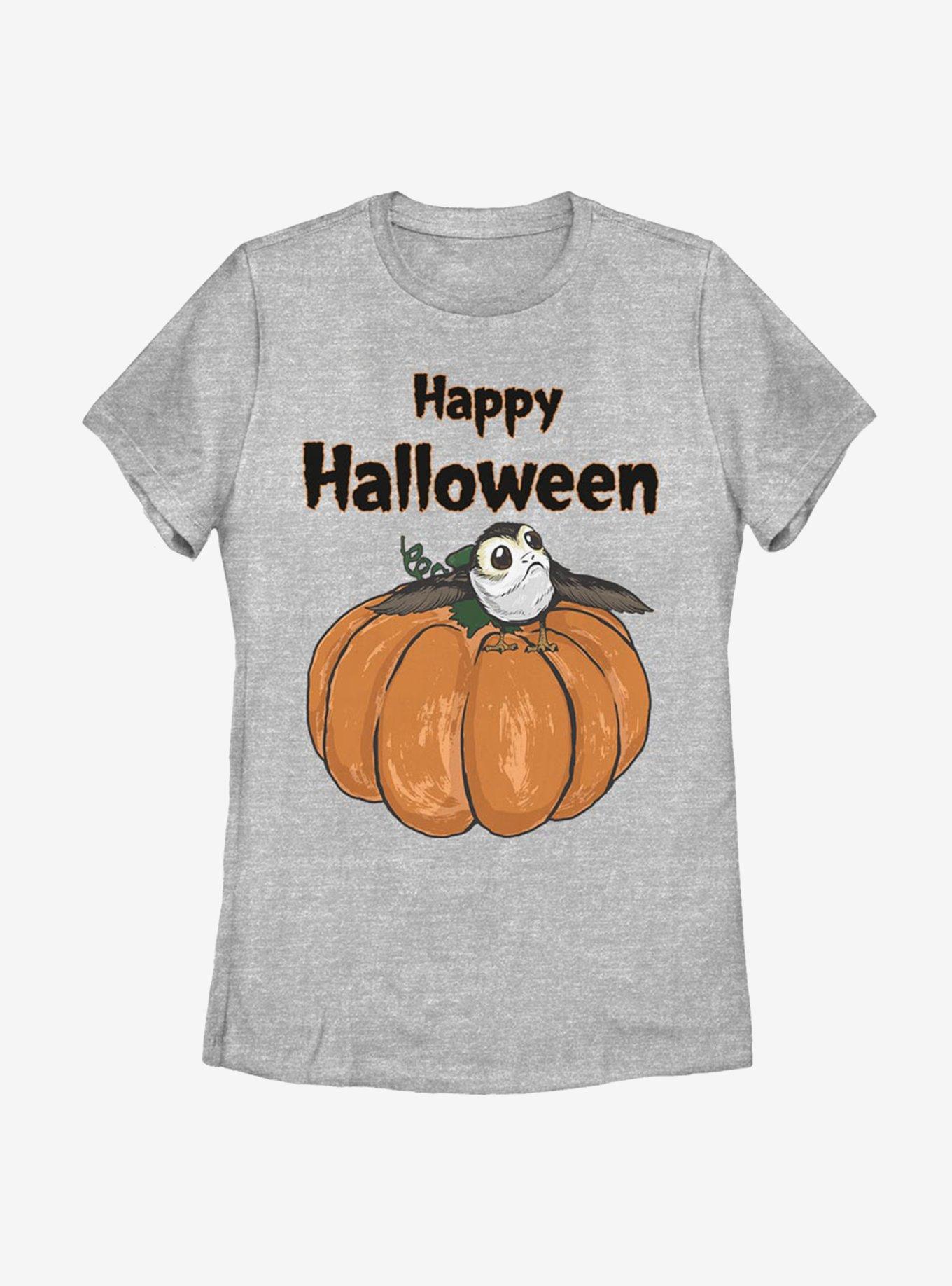 Star Wars Episode VIII: The Last Jedi Porg On A Pumpkin Womens T-Shirt, , hi-res