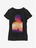 Star Wars: Forces Of Destiny Rey Gradient Youth Girls T-Shirt, BLACK, hi-res