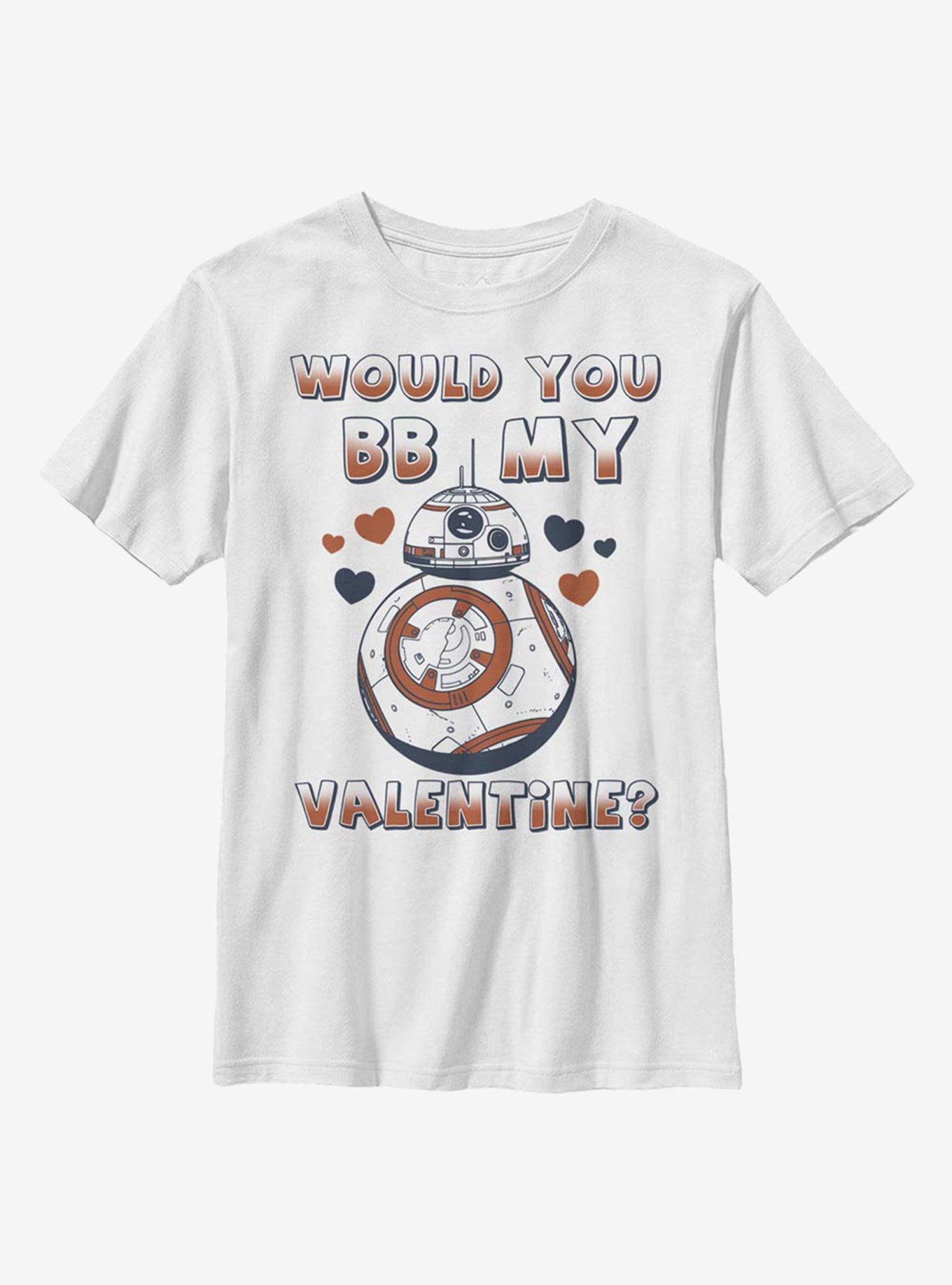 Star Wars BB-8 My Valentine Youth T-Shirt, WHITE, hi-res