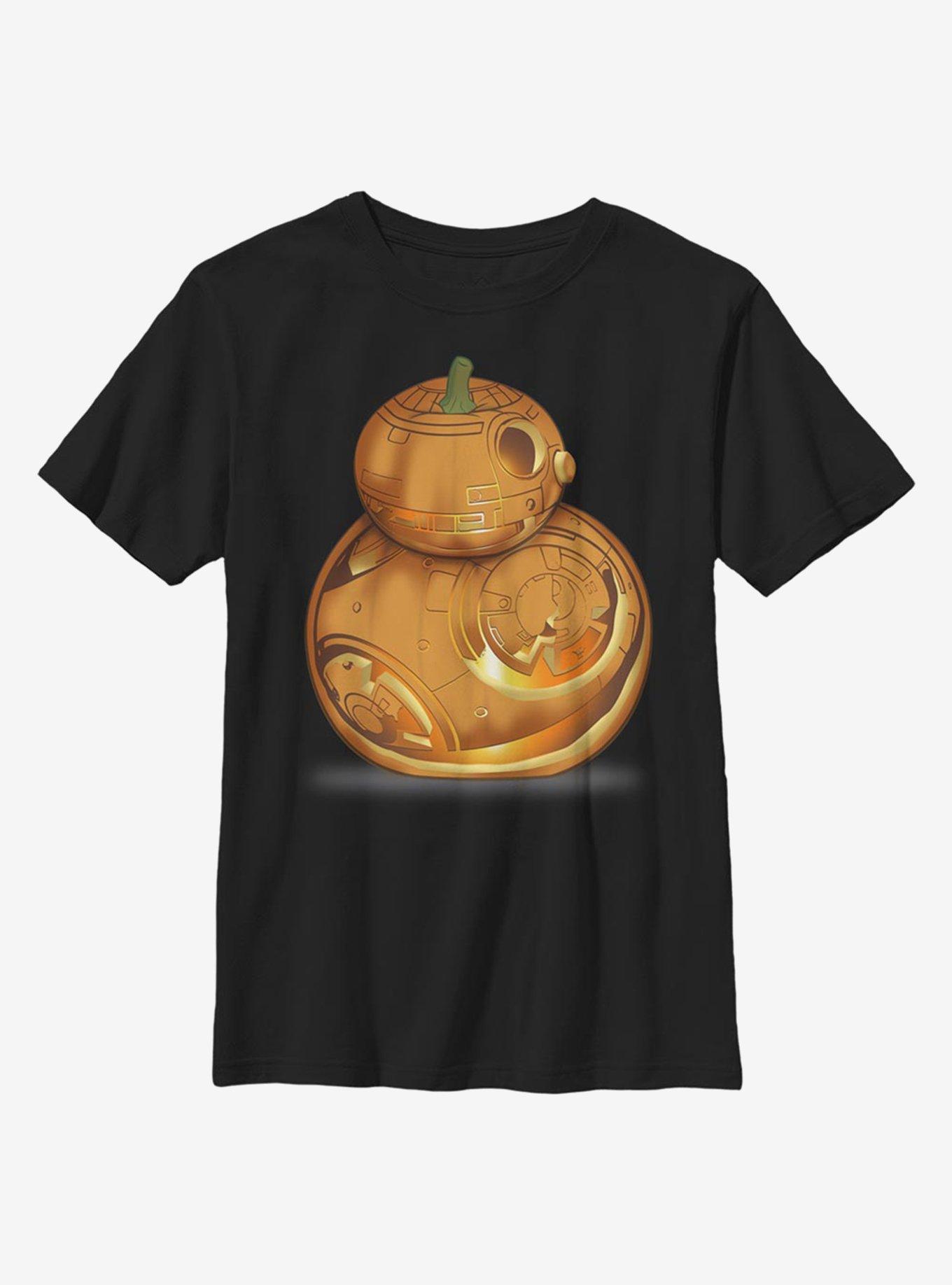 Star Wars BB-8 Pumpkin Youth T-Shirt, BLACK, hi-res