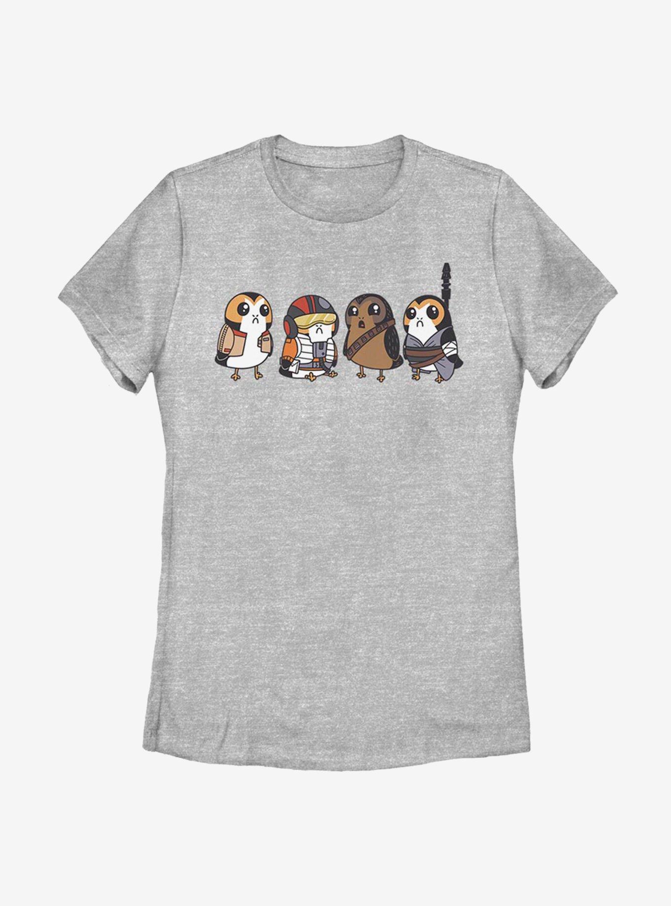 Star Wars Episode VIII: The Last Jedi Porgs As Characters Womens T-Shirt, , hi-res
