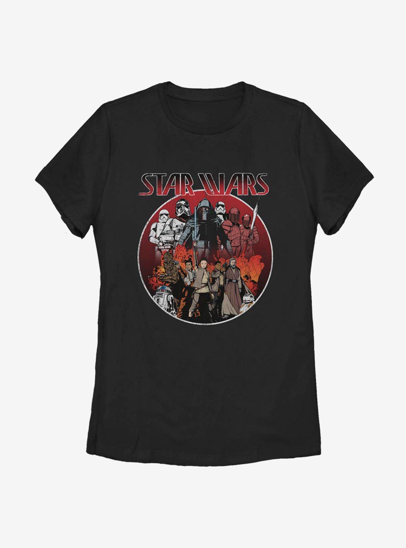 Star Wars Episode VIII: The Last Jedi Sw Groups Womens T-Shirt, BLACK, hi-res view 1