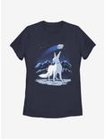 Star Wars Episode VIII: The Last Jedi Vulptex And Falcon Womens T-Shirt, NAVY, hi-res