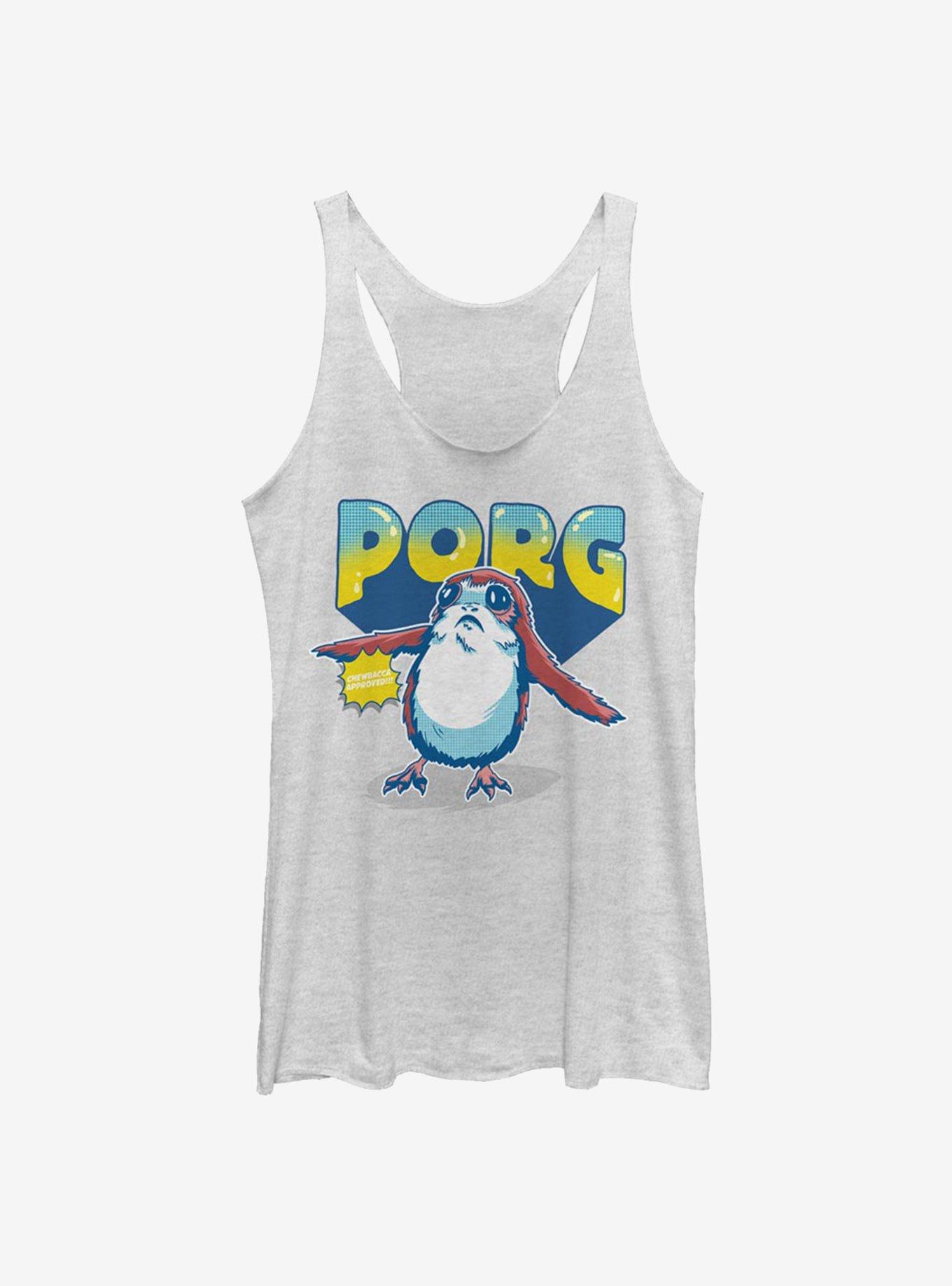 Star Wars Episode VIII: The Last Jedi Porg Womens Tank Top, WHITE HTR, hi-res
