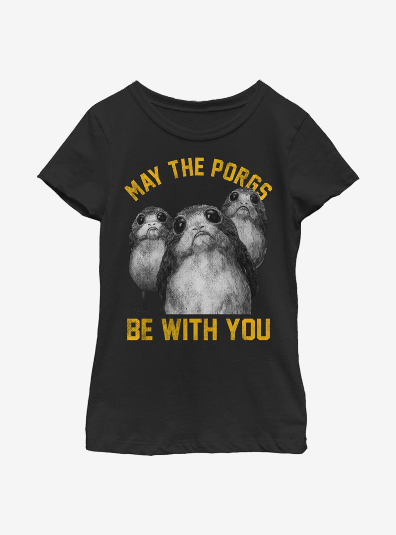 Star Wars Episode VIII: The Last Jedi Eggs Be With You Youth Girls T-Shirt, BLACK, hi-res