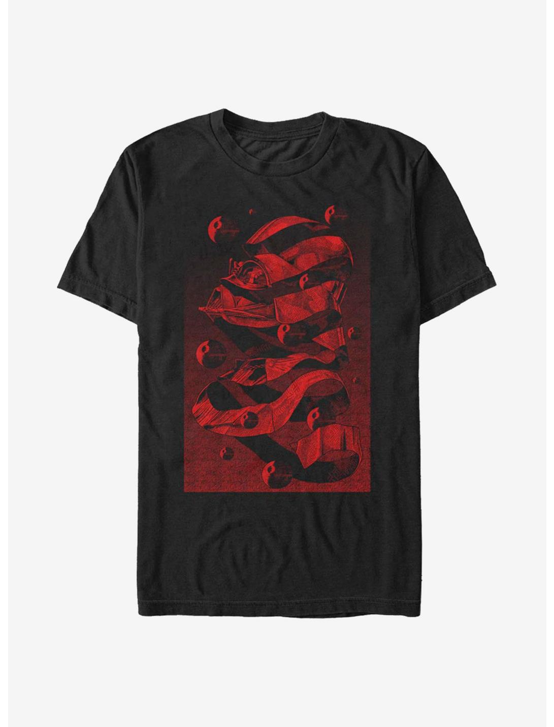 Star Wars Escher Vader T-Shirt, BLACK, hi-res