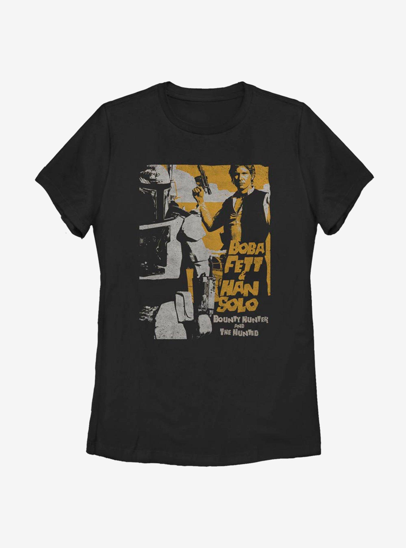 Star Wars Wanted Poster Womens T-Shirt, BLACK, hi-res