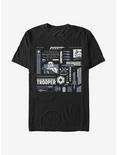 Star Wars Trooper Elements T-Shirt, BLACK, hi-res