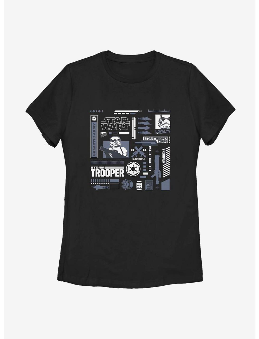 Star Wars Trooper Elements Womens T-Shirt, BLACK, hi-res