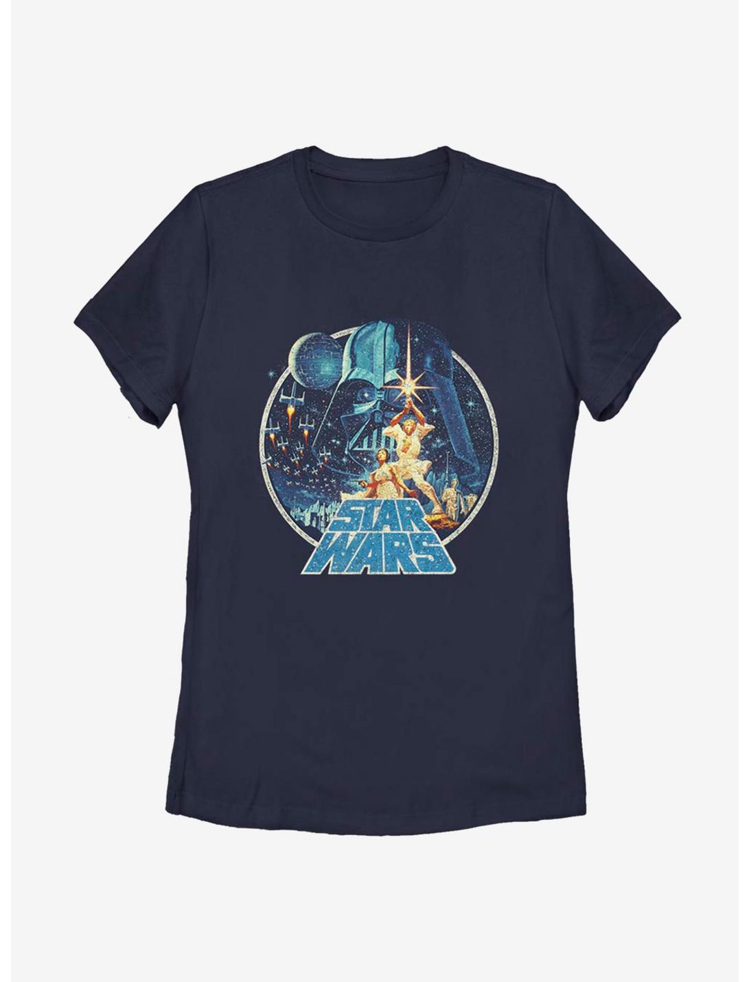 Star Wars Vintage Victory Complete Womens T-Shirt, NAVY, hi-res