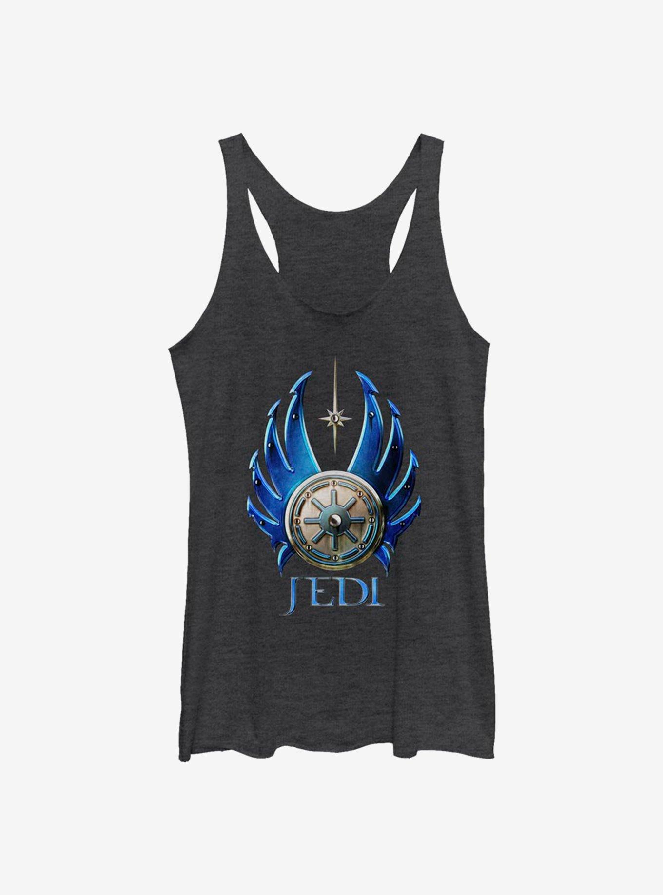 Star Wars Jedi Wings Womens Tank Top, BLK HTR, hi-res