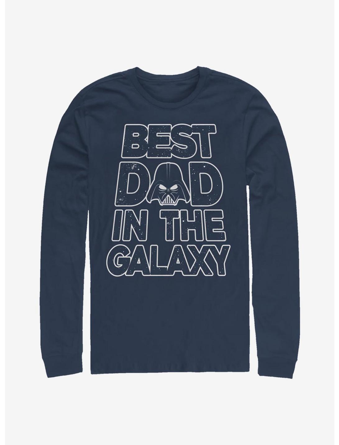 Star Wars Galaxy Dad Long-Sleeve T-Shirt, NAVY, hi-res