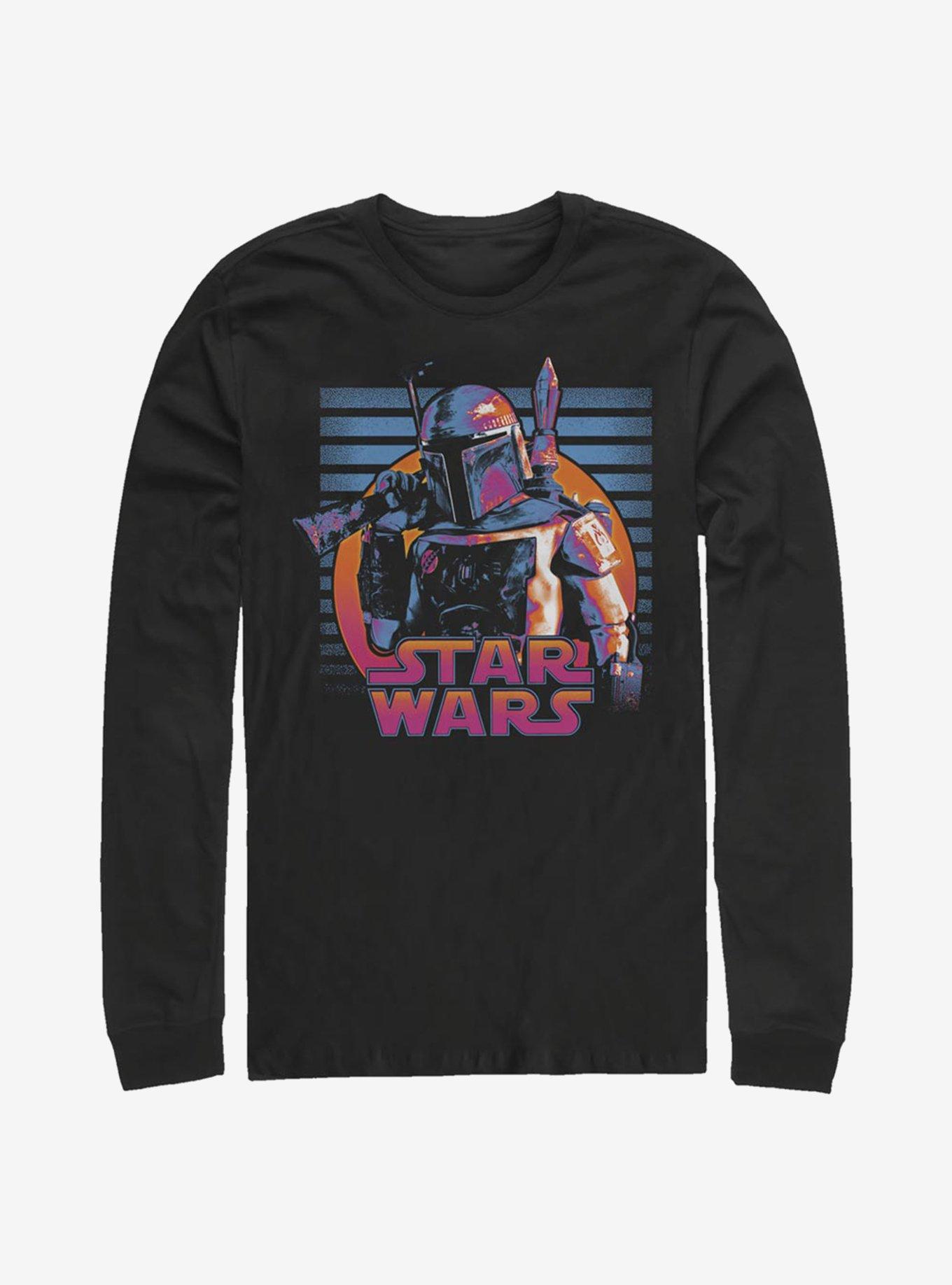 Star Wars Neon Fett Long-Sleeve T-Shirt, , hi-res