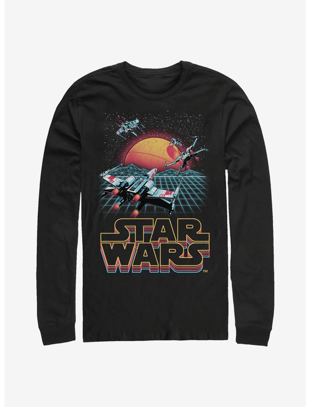 Star Wars Retro X-Wing Long-Sleeve T-Shirt, BLACK, hi-res