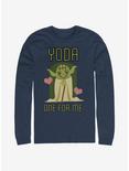 Star Wars Yoda One Long-Sleeve T-Shirt, NAVY, hi-res