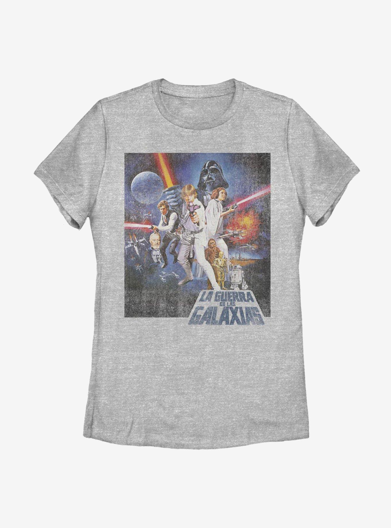 Star Wars La Guerra De Las Galaxias Womens T-Shirt, ATH HTR, hi-res