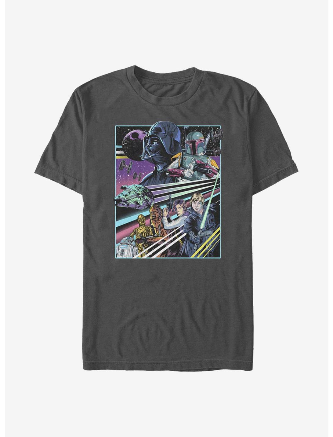 Star Wars Rebellion Poster T-Shirt, CHARCOAL, hi-res