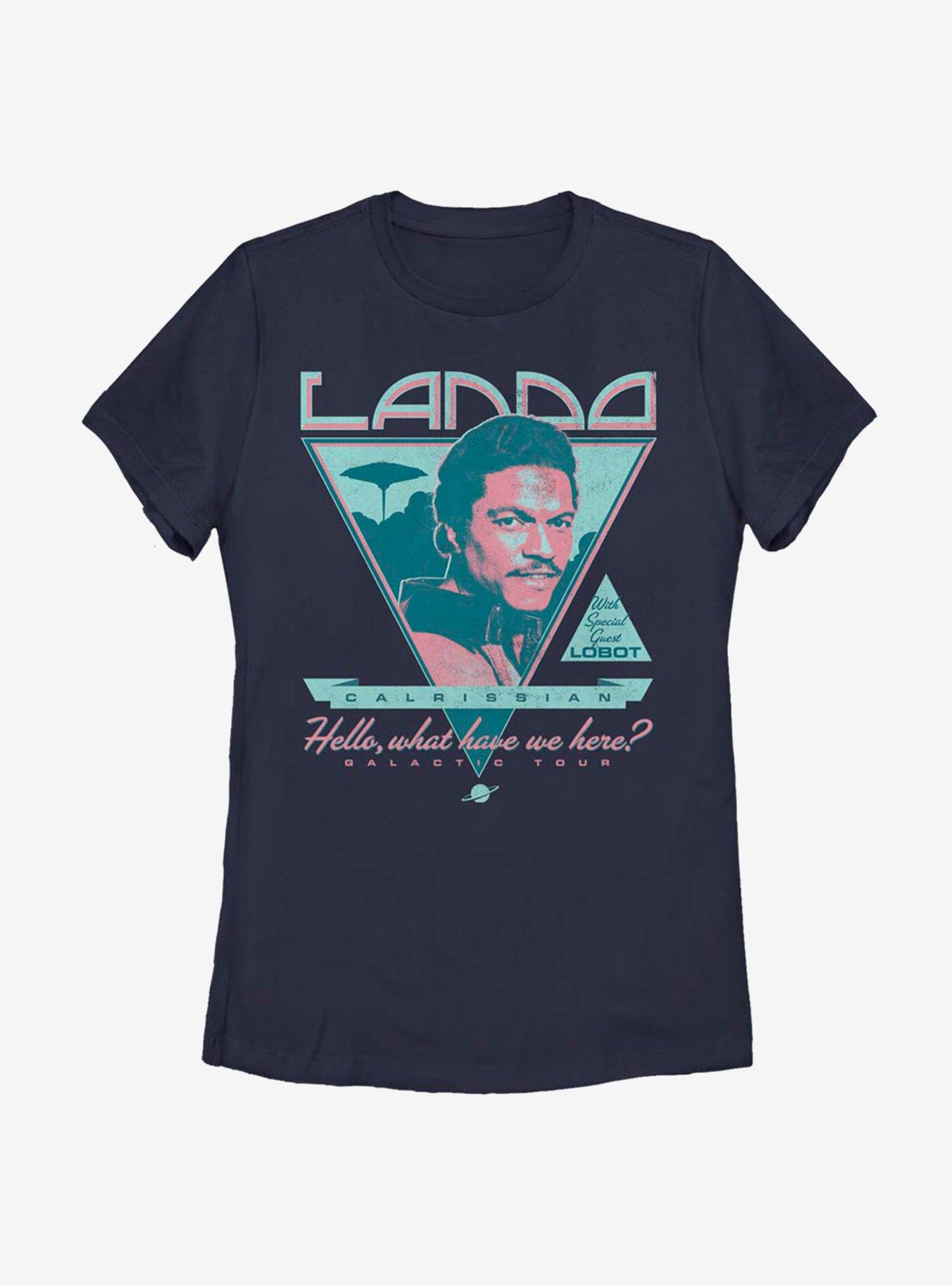 Star Wars Lando Galactic Tour Womens T-Shirt, NAVY, hi-res