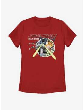 Star Wars Red Run Japanese Text Womens T-Shirt, , hi-res